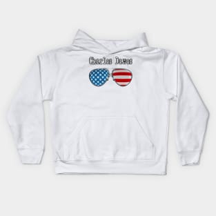 AMERICA PILOT GLASSES CHARLES DAWES Kids Hoodie